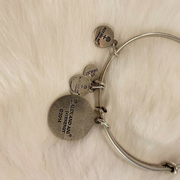 ALex and Ani Star of David Bangle Bracelet Silver Tone Metal Adjustable 6044 - Picture 12 of 12